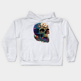 Psychodelic skull Kids Hoodie